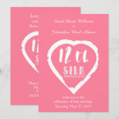 12. Hochzeitstag Seide traditionellen Einladung (Vorne/Hinten)