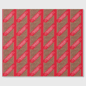 12. Hochzeitstag, Seidenjubiläum Geschenkpapier (Flach)