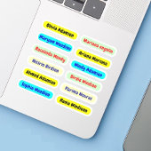 12 ID Lange wasserdichte Etiketten | Aufkleber für