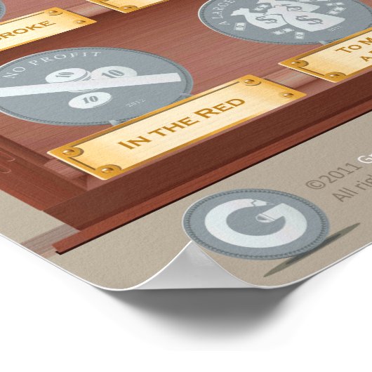 12 Idiome über Geld Poster (Ecke)