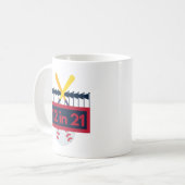 12 im 21 Baseball Kaffeetasse (Vorderseite Links)