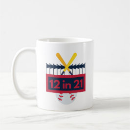 12 im 21 Baseball Kaffeetasse