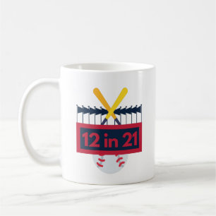 12 im 21 Baseball Kaffeetasse