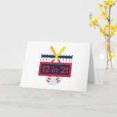 12 im 21 Baseball Karte (Gelbe Blume)