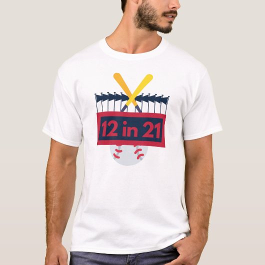 12 im 21 Baseball T-Shirt (Vorderseite)