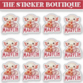 12 in einem Niedlichen Individuelle Name Pizza-Lov Aufkleber (Vorderseite)