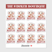 12 In einem Niedlichen Individuelle Name Snack Tim Aufkleber (Blatt)