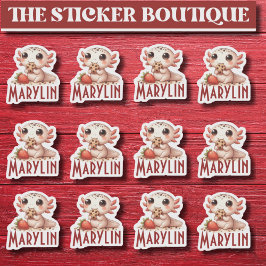 12 In einem Niedlichen Individuelle Name Snack Tim Aufkleber