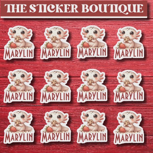 12 In einem Niedlichen Individuelle Name Snack Tim Aufkleber