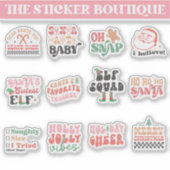 12 in einem spielerischen Weihnachtspaket - festli Aufkleber (Vorderseite)