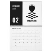 12 Indische Sternzeichen-Kalender Kalender (Feb 2027)