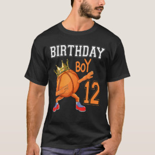 12 Jahre alt 12. Geburtstag Basketball-Junge T Shi T-Shirt
