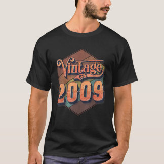 12 Jahre alt 12. Geburtstag Dekoration Vintag Est T-Shirt