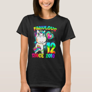 12 Jahre alt 12. Geburtstag Einhorn Girl Fabulous T-Shirt