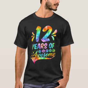 12 Jahre alt 12. Geburtstag Gefärbte Krawatte Phan T-Shirt