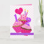 12 Jahre alt am Valentinstag| Geburtstag Karte (Vorderseite)