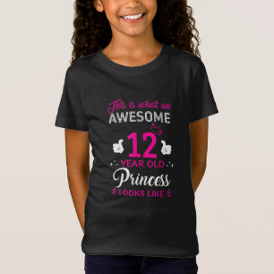 12 Jahre alt Geburtstagsgeschenk für Prinzessin T-Shirt