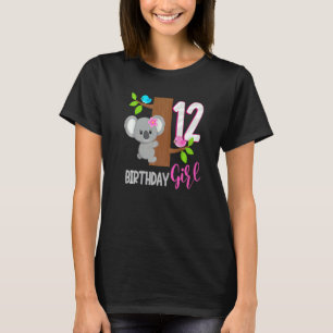 12 Jahre alt Koala Geburtstag Koalafied Girl 12. B T-Shirt