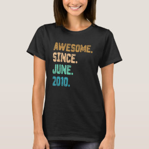 12 Jahre alt Phantastisch seit Juni 2010 12. Gebur T-Shirt