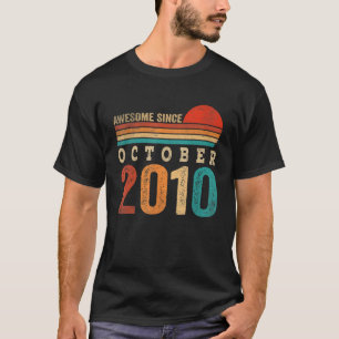 12 Jahre alt Phantastisch seit Oktober 2010 12. Ge T-Shirt