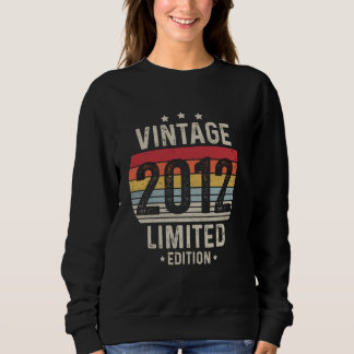 12 Jahre alt Vintag 2012 Limited Edition 12. Gebur Sweatshirt