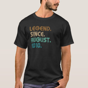 12 Jahre alte Legende Seit August 2010 12. Geburts T-Shirt