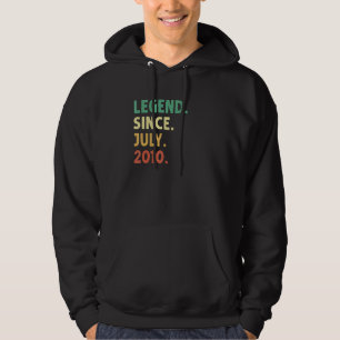 12 Jahre alte Legende Seit Juli 2010 12. Geburtsta Hoodie