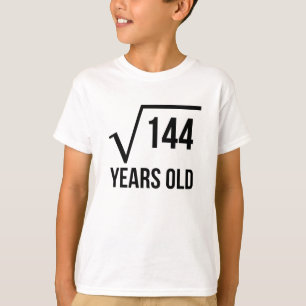 12 Jahre alte Quadratwurzel- T-Shirt