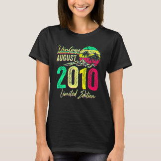 12 Jahre alte Vintage August 2010 12. Geburtstag T-Shirt