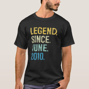 12 Jahre alte Vintage Legende Seit Juni 2010 12. T-Shirt