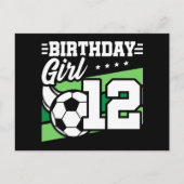 12 Jahre alter Fußball 12. Geburtstagskind Postkarte (Vorderseite)