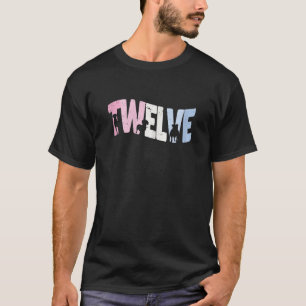 12 Jahre alter Niedlicher Hund Geburtstagskind 12. T-Shirt