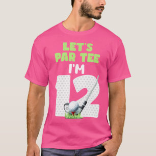 12 Jahre altes Golf-Thema 12. Geburtstag Sportpart T-Shirt