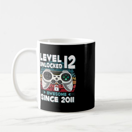 12 Jahre BDay Son Boy Fun Gamer 12. 12. Jährige Ge Kaffeetasse (Links)