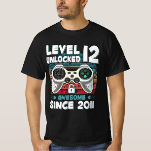 12 Jahre BDay Son Boy Fun Gamer 12. 12. Jährige Ge T-Shirt