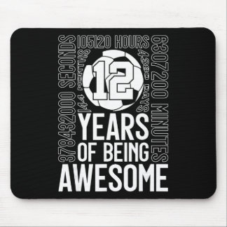 12 Jahre großartiger Fußball 12. Geburtstag _2  Mousepad
