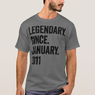 12 Jahre Legendär Seit Januar 2011 12. Geburtstag T-Shirt