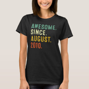 12 Jahre Phantastisch seit August 2010 12. Geburts T-Shirt