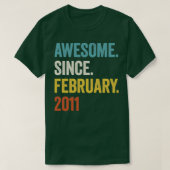 12 Jahre Phantastisch seit Februar 2011 12. Geburt T-Shirt (Design vorne)