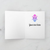 12 Jahre traditionelle Seide 12. Hochzeitstag-Jubi Karte (Innenseite)