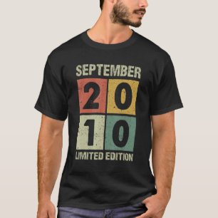 12 Jahre Vintag im September 2010 12. Geburtstag T-Shirt