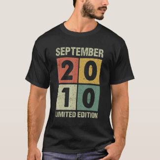 12 Jahre Vintag im September 2010 12. Geburtstag T-Shirt