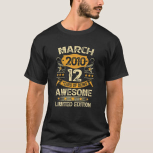 12 Jahre Vintager März 2010 12. Geburtstag T-Shirt