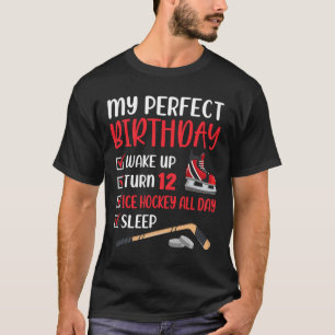 12-jährige Eishockey Geburtstagsparty 12. Boy Bda T-Shirt