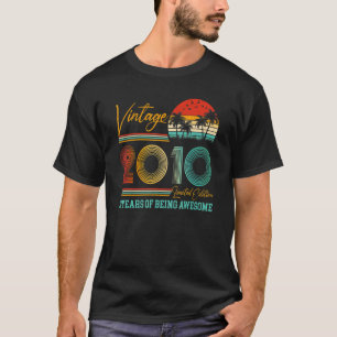 12-jährige Jungen Mädchen Vintag 2010 12. Geburtst T-Shirt