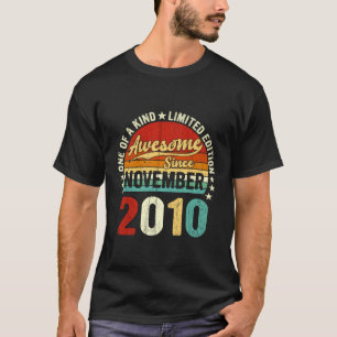 12-jährige Jungen Mädchen Vintage November 2010 12 T-Shirt