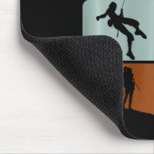 12-jährige Mädchen klettern Bouldering 12. Geburts Mousepad (Ecke)