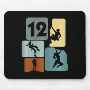 12-jährige Mädchen klettern Bouldering 12. Geburts Mousepad