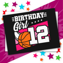 12-jähriger Basketball-Geburtstagsparty 12. Geburt