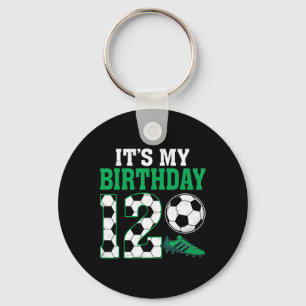 12-jähriger Fußballspieler Ist mein 12. Geburtstag Schlüsselanhänger
